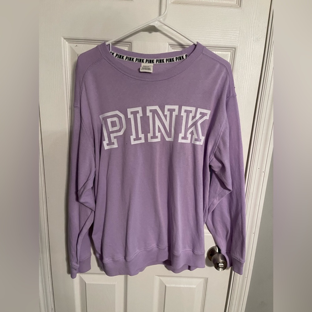 Large lavender PINK by Victoria Secret crew neck worn twice
